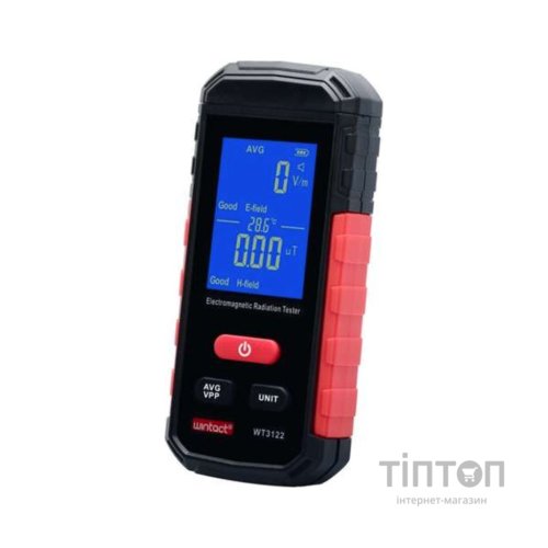 Детектор будівельний Wintact тестер електромагнітного випромінювання 1-1999В/м, 0,01-99,99μT/0,1-999,9mG (WT3122)