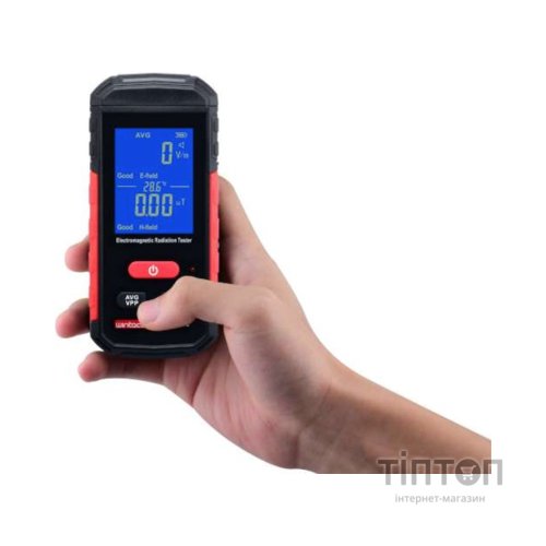 Детектор будівельний Wintact тестер електромагнітного випромінювання 1-1999В/м, 0,01-99,99μT/0,1-999,9mG (WT3122)