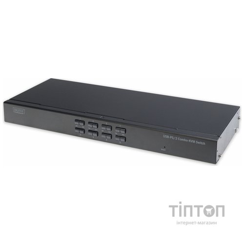 Digitus Combo-KVM, 1 user, 8-port PS/2 or USB