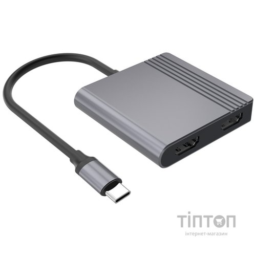Док-станція Cablexpert USB-C 3-в-1 (A-CM-COMBO3-04)