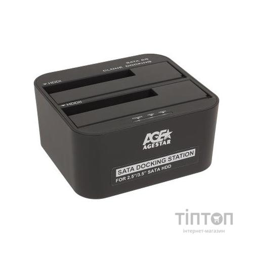 Док-станція для накопичувачів AgeStar 3UBT6-6G (Black)