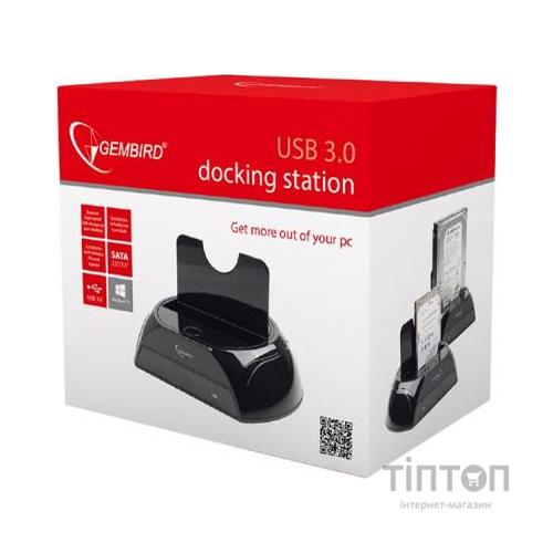 Док-станція для накопичувачів Gembird 2.5\3.5 SATA HDD, USB 3.0 (HD32-U3S-2)