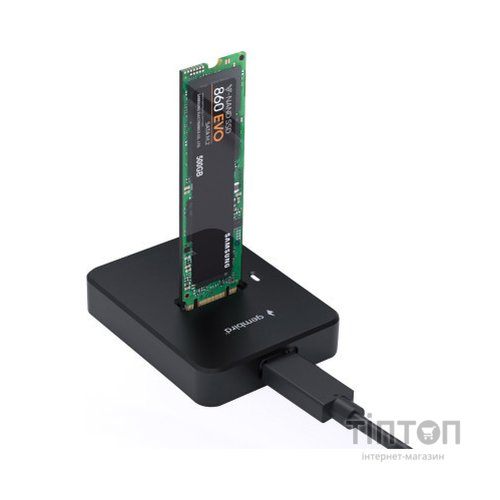 Док-станція для накопичувачів Gembird USB Type-C M.2 SATA NVME SSD (DD-U3M2)