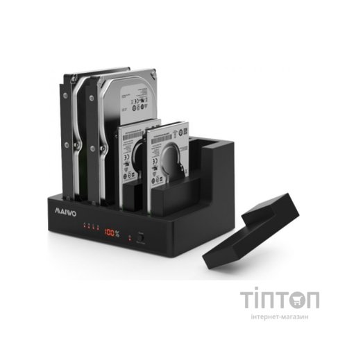 Док-станція для накопичувачів Maiwo 4*HDD 2,5"/3,5" SATA/SSD USB3.0 (K3094A)