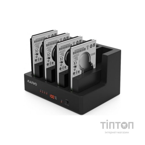 Док-станція для накопичувачів Maiwo 4*HDD 2,5"/3,5" SATA/SSD USB3.0 (K3094A)