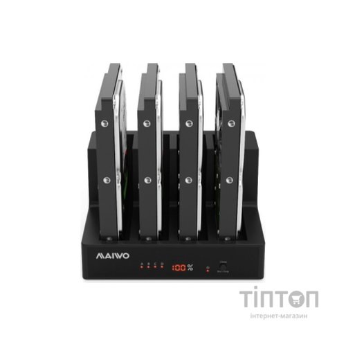 Док-станція для накопичувачів Maiwo 4*HDD 2,5"/3,5" SATA/SSD USB3.0 (K3094A)