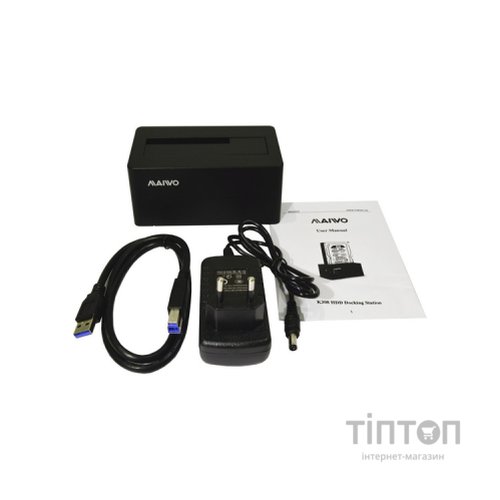 Док-станція для накопичувачів Maiwo HDD 2.5"/3.5" SATA/SSD USB 3.0 (K308P)