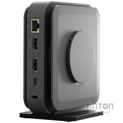 Порт-реплікатор J5create Dock-Station USB-C 10-in-1 (HDMI/PD/USB-A/USB-C/LAN) (JCD3199-N)
