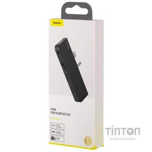 Концентратор Baseus USB3.1 Type-C+3.5mm toHDMI/USB 3.0/Type-C/3.5mm forSurfaceGo (CAHUB-FT01)