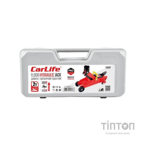 Домкрат CarLife підкатний 2т, 125-305мм (FJ565P)