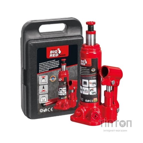 Домкрат GTM гідравлічний гідравлічний 2т (181-З45 мм) кейс (Т90204S)