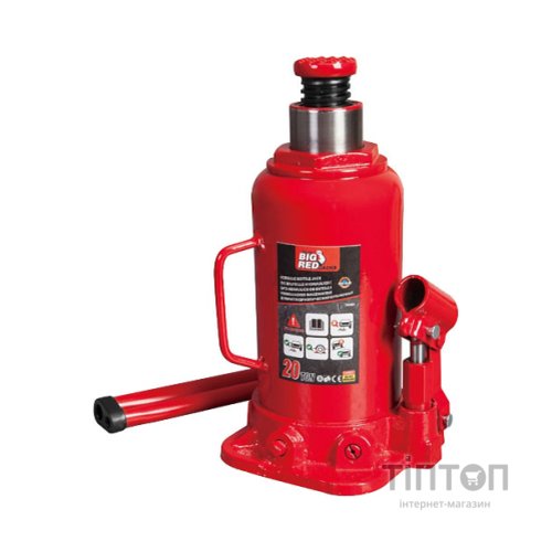 Домкрат GTM гідравлічний пляшковий 20т (242-452 мм) (Т92004)