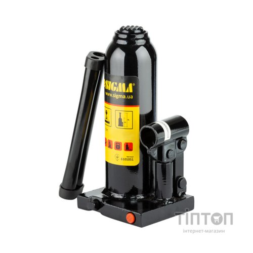 Домкрат Sigma гідравлічний пляшковий 5т, 210-420мм (6101051)