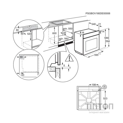 Духова шафа Electrolux EOF3H50BK