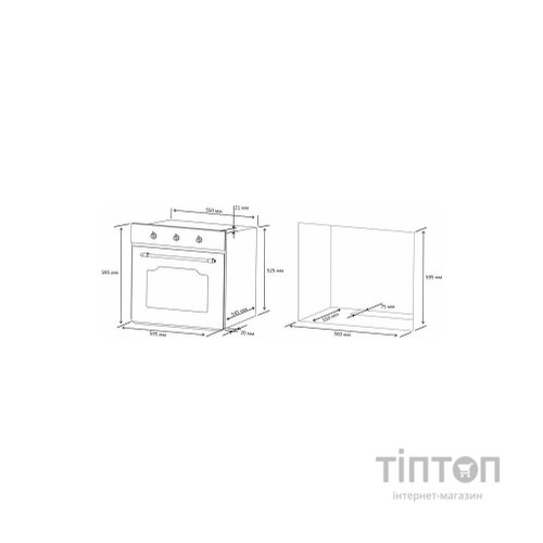 Духова шафа Eleyus SELENA 6006 BL+RB