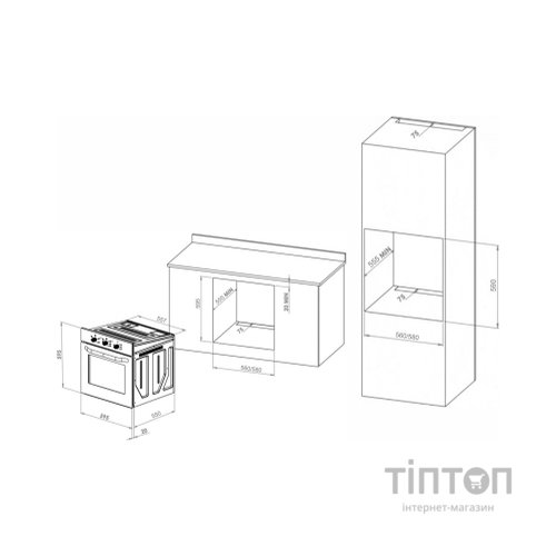 Духова шафа Eleyus SIGMA 6006 BL