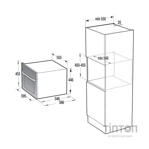 Духова шафа Gorenje BCM4547DG