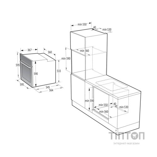 Духова шафа Gorenje BO6727E03WG