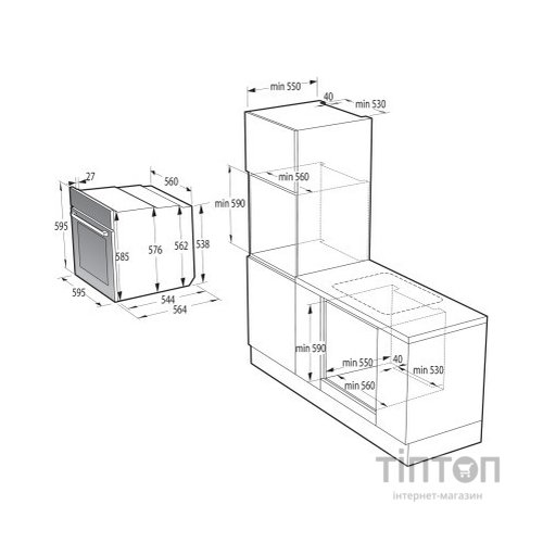 Духова шафа Gorenje BPS6737E04DBG