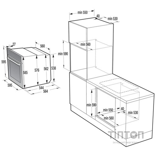 Духова шафа Gorenje BPS6737E07B