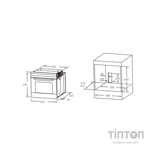 Духова шафа Interline OEG 580 ECH BB