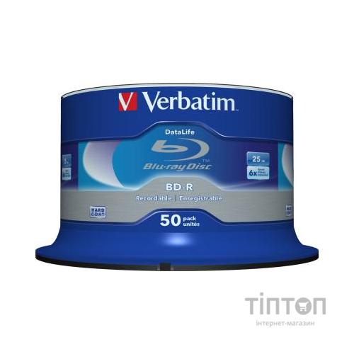 Диск BD-R Verbatim 25Gb 6x Cacke 50шт Datalife (43838)