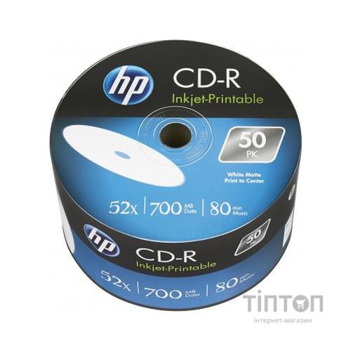 Диск CD HP CD-R 700MB 52X IJ PRINT 50шт (69301/CRE00070WIP-3)
