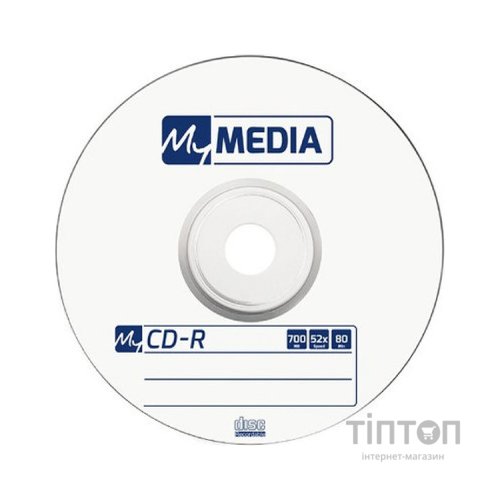 Диск CD MyMedia CD-R 700Mb 52x MATT SILVER Wrap 50 (69201)