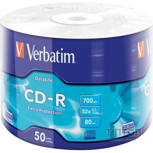 Диск CD-R Verbatim 700Mb 52х 50шт