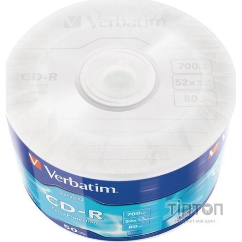 Диск CD-R Verbatim 700Mb 52х 50шт