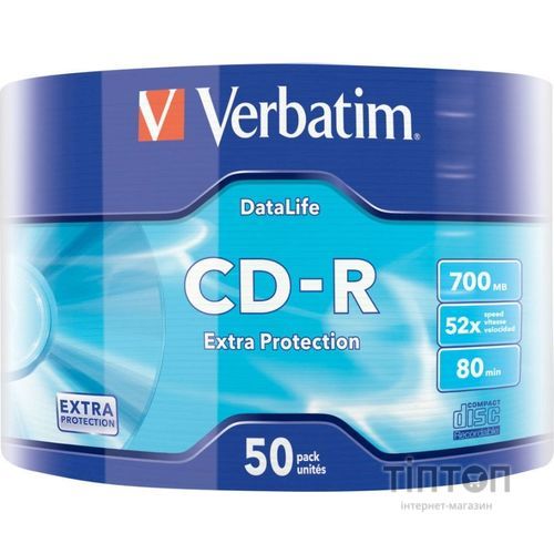 Диск CD-R Verbatim 700Mb 52х 50шт