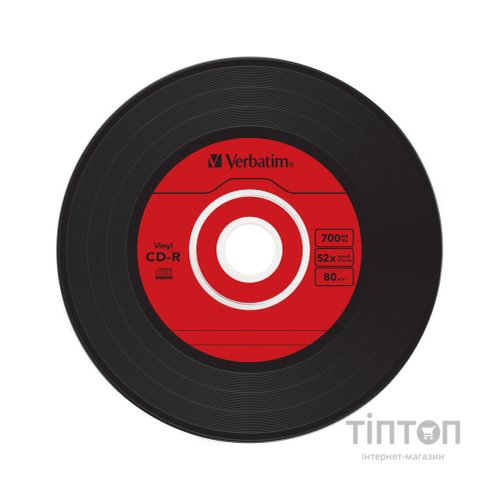 Диск CD-R VERBATIM Vinil 52x Slim(10 pcs) 700 Mb/80min