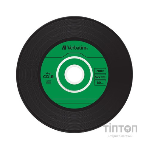 Диск CD-R VERBATIM Vinil 52x Slim(10 pcs) 700 Mb/80min