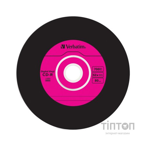 Диск CD-R VERBATIM Vinil 52x Slim(10 pcs) 700 Mb/80min