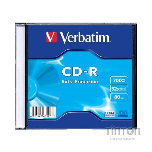 Диск CD-R Verbatium Extra Protection 52x Slim 700 Mb/80min