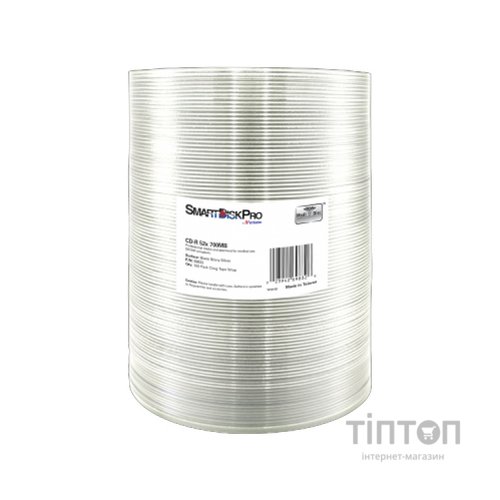 Диск CD SmartDisk PRO CD-R 700MB 52X MATT SILVER Wrap, 100шт (69832)