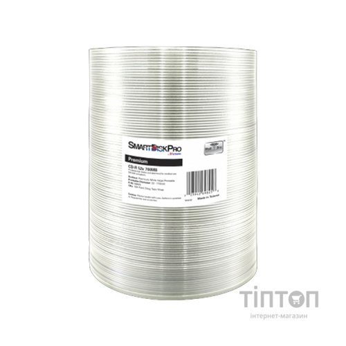 Диск CD SmartDisk PRO CD-R 700MB 52X Premium White InkJet Printable WRAP(23-118) (69825)