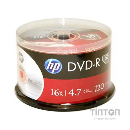 Диск DVD HP DVD-R 4.7GB 16X 50 шт Spindle (69316/DME00025-3)