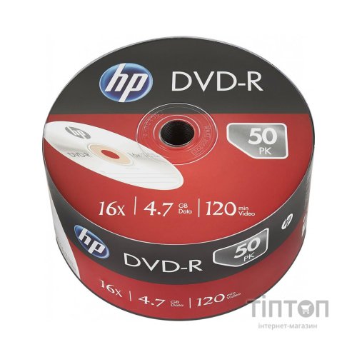 Диск DVD HP DVD-R 4.7GB 16X IJ PRINT 50шт (69302/DME00070WIP-3)
