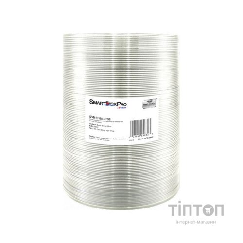 Диск DVD SmartDisk PRO DVD-R 4.7GB 16X MATT SILVER Wrap, 100шт (69833)
