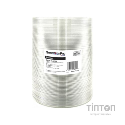 Диск DVD SmartDisk PRO DVD-R 4.7GB 16X Premium White InkJet Printable WRAP(21-1 (69827)