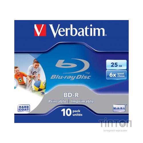 Диск Verbatim BD-R 25Gb 6x Jewel 10шт