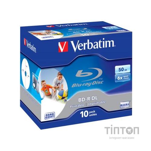 Диск Verbatim BD-R DL 50Gb 6x Jewel 10шт