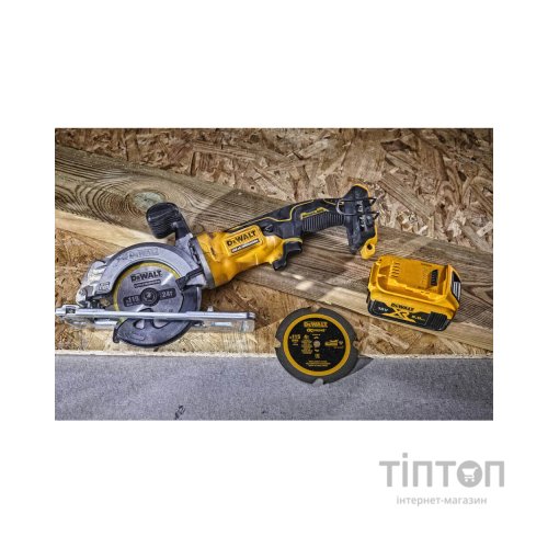 Дискова пила DeWALT 18В XR Li-Ion, безщіткова, диск 115х9.5 мм, 2.5 кг, 2x5Ah, кейс TSTAK (DCS571P2)