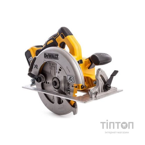 Дискова пила DeWALT 18В XR Li-Ion, диск 184х16 мм, 3.6 кг, 2x5Ah, кейс TSTAK (DCS570P2)