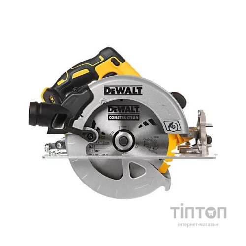 Дискова пила DeWALT 18В XR Li-Ion, диск 184х16 мм (без АКБ та ЗП) (DCS570N)
