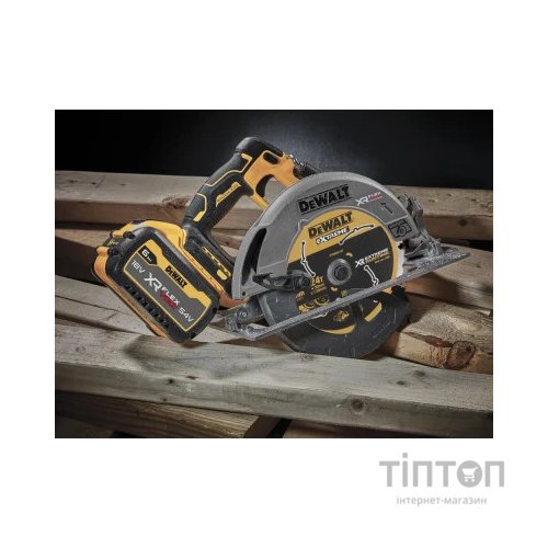 Дискова пила DeWALT 18V XR Li-lon FLEXVOLT ADVANTAGE, диск 190х30 мм, TSTAK (без АКБ та ЗП) (DCS573NT)