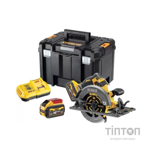 Дискова пила DeWALT 54В XR FLEXVOLT Li-lon диск 190х30 мм, 2x3Ah, 3.7 кг, кейс TSTAK (DCS579X2)