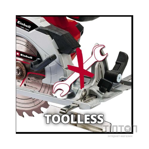 Дискова пила Einhell TE-CS 18/150 Li - Solo акум., PXC, 18В, диск 150х10 мм (без АКБ та ЗП) (4331220)