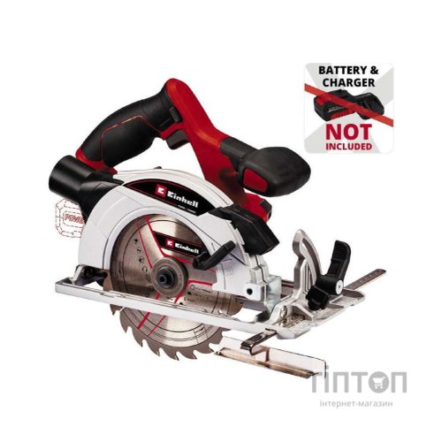 Дискова пила Einhell TE-CS 18/165-1LI - Solo PXC 18V, 165х20 мм, 2.6кг (без АКБ та ЗП) (4331207)
